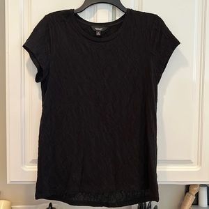Vera Wang black size medium short sleeve shirt